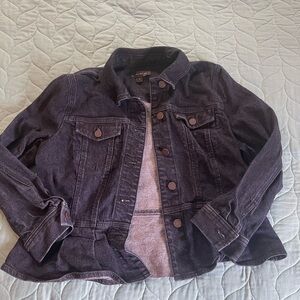 Ann Taylor Classic Dark Blue Jean Jacket